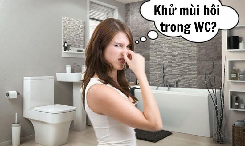 Khử mùi hôi trong nhà vệ sinh